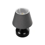 GLOBOSTAR® MICKEY 204-0059 Μοντέρνο Επιτραπέζιο Φωτιστικό Πορτατίφ με Ντουί 1 x E27 AC 220-240V IP20 - Μαύρο - Μ22 x Π22 x Υ30cm