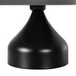 GLOBOSTAR® MICKEY 204-0059 Μοντέρνο Επιτραπέζιο Φωτιστικό Πορτατίφ με Ντουί 1 x E27 AC 220-240V IP20 - Μαύρο - Μ22 x Π22 x Υ30cm