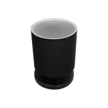 GLOBOSTAR® MINNIE 204-0063 Μοντέρνο Επιτραπέζιο Φωτιστικό Πορτατίφ με Ντουί 1 x E14 AC 220-240V IP20 - Μαύρο - Μ15 x Π15 x Υ21cm