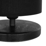 GLOBOSTAR® MINNIE 204-0063 Μοντέρνο Επιτραπέζιο Φωτιστικό Πορτατίφ με Ντουί 1 x E14 AC 220-240V IP20 - Μαύρο - Μ15 x Π15 x Υ21cm