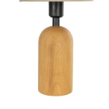 GLOBOSTAR® HARD 204-0065 Boho Επιτραπέζιο Φωτιστικό Πορτατίφ με Ντουί 1 x E14 AC 220-240V IP20 - Καφέ & Μπεζ - Μ15 x Π15 x Υ35cm