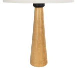 GLOBOSTAR® COBRA 204-0066 Μοντέρνο Επιτραπέζιο Φωτιστικό Πορτατίφ με Ντουί 1 x E27 AC 220-240V IP20 - Μπεζ & Λευκό - Μ24 x Π24 x Υ38cm