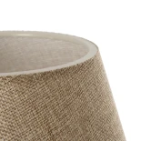 GLOBOSTAR® CAP 204-0067 Μοντέρνο Επιτραπέζιο Φωτιστικό Πορτατίφ με Ντουί 1 x E27 AC 220-240V IP20 - Καφέ & Μπεζ - Μ22 x Π22 x Υ33cm