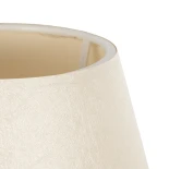 GLOBOSTAR® CAP 204-0069 Μοντέρνο Επιτραπέζιο Φωτιστικό Πορτατίφ με Ντουί 1 x E27 AC 220-240V IP20 - Καφέ & Λευκό - Μ22 x Π22 x Υ33cm