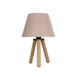 GLOBOSTAR® CAP 204-0070 Μοντέρνο Επιτραπέζιο Φωτιστικό Πορτατίφ με Ντουί 1 x E27 AC 220-240V IP20 - Καφέ & Ροζ - Μ22 x Π22 x Υ33cm