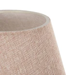 GLOBOSTAR® CAP 204-0070 Μοντέρνο Επιτραπέζιο Φωτιστικό Πορτατίφ με Ντουί 1 x E27 AC 220-240V IP20 - Καφέ & Ροζ - Μ22 x Π22 x Υ33cm