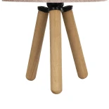 GLOBOSTAR® CAP 204-0070 Μοντέρνο Επιτραπέζιο Φωτιστικό Πορτατίφ με Ντουί 1 x E27 AC 220-240V IP20 - Καφέ & Ροζ - Μ22 x Π22 x Υ33cm