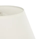 GLOBOSTAR® GLOSSY 204-0071 Μοντέρνο Επιτραπέζιο Φωτιστικό Πορτατίφ με Ντουί 1 x E27 AC 220-240V IP20 - Χρυσό & Λευκό - Μ22 x Π22 x Υ37cm