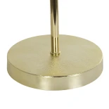 GLOBOSTAR® GLOSSY 204-0071 Μοντέρνο Επιτραπέζιο Φωτιστικό Πορτατίφ με Ντουί 1 x E27 AC 220-240V IP20 - Χρυσό & Λευκό - Μ22 x Π22 x Υ37cm