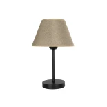 GLOBOSTAR® LARA 204-0073 Μοντέρνο Επιτραπέζιο Φωτιστικό Πορτατίφ με Ντουί 1 x E27 AC 220-240V IP20 - Μαύρο & Μπεζ - Μ22 x Π22 x Υ36cm