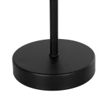 GLOBOSTAR® LARA 204-0073 Μοντέρνο Επιτραπέζιο Φωτιστικό Πορτατίφ με Ντουί 1 x E27 AC 220-240V IP20 - Μαύρο & Μπεζ - Μ22 x Π22 x Υ36cm