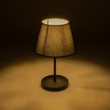 GLOBOSTAR® LARA 204-0074 Μοντέρνο Επιτραπέζιο Φωτιστικό Πορτατίφ με Ντουί 1 x E27 AC 220-240V IP20 - Μαύρο - Μ22 x Π22 x Υ36cm