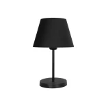 GLOBOSTAR® LARA 204-0074 Μοντέρνο Επιτραπέζιο Φωτιστικό Πορτατίφ με Ντουί 1 x E27 AC 220-240V IP20 - Μαύρο - Μ22 x Π22 x Υ36cm