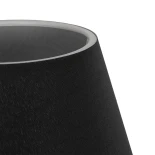 GLOBOSTAR® LARA 204-0074 Μοντέρνο Επιτραπέζιο Φωτιστικό Πορτατίφ με Ντουί 1 x E27 AC 220-240V IP20 - Μαύρο - Μ22 x Π22 x Υ36cm