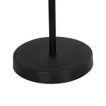 GLOBOSTAR® LARA 204-0074 Μοντέρνο Επιτραπέζιο Φωτιστικό Πορτατίφ με Ντουί 1 x E27 AC 220-240V IP20 - Μαύρο - Μ22 x Π22 x Υ36cm