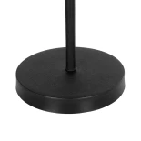 GLOBOSTAR® LARA 204-0075 Μοντέρνο Επιτραπέζιο Φωτιστικό Πορτατίφ με Ντουί 1 x E27 AC 220-240V IP20 - Μαύρο & Μπεζ - Μ24 x Π24 x Υ35cm