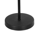 GLOBOSTAR® LARA 204-0076 Μοντέρνο Επιτραπέζιο Φωτιστικό Πορτατίφ με Ντουί 1 x E27 AC 220-240V IP20 - Μαύρο - Μ24 x Π24 x Υ35cm