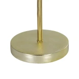 GLOBOSTAR® GLOSSY 204-0078 Μοντέρνο Επιτραπέζιο Φωτιστικό Πορτατίφ με Ντουί 1 x E27 AC 220-240V IP20 - Χρυσό & Μπεζ - Μ15 x Π15 x Υ39cm