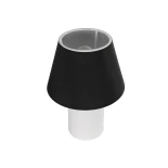 GLOBOSTAR® CIA 204-0081 Μοντέρνο Επιτραπέζιο Φωτιστικό Πορτατίφ με Ντουί 1 x E27 AC 220-240V IP20 - Λευκό & Μαύρο - Μ24 x Π24 x Υ31cm