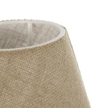 GLOBOSTAR® CIA 204-0082 Μοντέρνο Επιτραπέζιο Φωτιστικό Πορτατίφ με Ντουί 1 x E27 AC 220-240V IP20 - Λευκό & Μπεζ - Μ24 x Π24 x Υ31cm