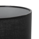 GLOBOSTAR® DIAMOND 204-0083 Μοντέρνο Επιτραπέζιο Φωτιστικό Πορτατίφ με Ντουί 1 x E27 AC 220-240V IP20 - Μαύρο - Μ24 x Π24 x Υ41cm