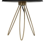 GLOBOSTAR® TRIP 204-0085 Μοντέρνο Επιτραπέζιο Φωτιστικό Πορτατίφ με Ντουί 1 x E27 AC 220-240V IP20 - Χρυσό & Μαύρο - Μ22 x Π22 x Υ34cm