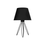 GLOBOSTAR® TRIP 204-0086 Μοντέρνο Επιτραπέζιο Φωτιστικό Πορτατίφ με Ντουί 1 x E27 AC 220-240V IP20 - Μαύρο - Μ22 x Π22 x Υ34cm