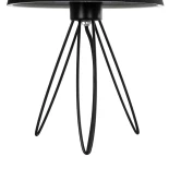 GLOBOSTAR® TRIP 204-0086 Μοντέρνο Επιτραπέζιο Φωτιστικό Πορτατίφ με Ντουί 1 x E27 AC 220-240V IP20 - Μαύρο - Μ22 x Π22 x Υ34cm