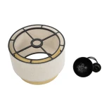 GLOBOSTAR® BIGGIE 204-0099 Μοντέρνο Κρεμαστό Φωτιστικό Οροφής με Ντουί 1 x E27 AC 220-240V IP20 - Μπεζ - Μ30 x Π30 x Υ26cm