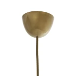 GLOBOSTAR® FOCUS 204-0100 Μοντέρνο Κρεμαστό Φωτιστικό Οροφής με Ντουί 1 x E27 AC 220-240V IP20 - Λευκό & Μπεζ - Μ30 x Π30 x Υ23cm