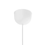 GLOBOSTAR® CYCLOP 204-0104 Μοντέρνο Κρεμαστό Φωτιστικό Οροφής με Ντουί 1 x E27 AC 220-240V IP20 - Μπεζ & Λευκό - Μ30 x Π30 x Υ24cm