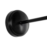 GLOBOSTAR® PAM 204-0112 Μοντέρνο Φωτιστικό Τοίχου - Απλίκα με Ντουί 1 x E27 AC 220-240V IP20 - Μαύρο & Μπεζ - Μ23 x Π23 x Υ17cm