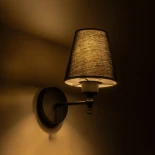 GLOBOSTAR® PAM 204-0113 Μοντέρνο Φωτιστικό Τοίχου - Απλίκα με Ντουί 1 x E27 AC 220-240V IP20 - Μαύρο - Μ23 x Π23 x Υ17cm