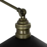 GLOBOSTAR® HAWK 204-0114 Μοντέρνο Φωτιστικό Τοίχου - Απλίκα με Ντουί 1 x E27 AC 220-240V IP20 - Μαύρο & Μπρούτζινο - Μ23 x Π23 x Υ27cm