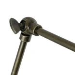 GLOBOSTAR® HAWK 204-0114 Μοντέρνο Φωτιστικό Τοίχου - Απλίκα με Ντουί 1 x E27 AC 220-240V IP20 - Μαύρο & Μπρούτζινο - Μ23 x Π23 x Υ27cm