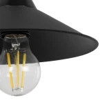 GLOBOSTAR® CATERPILLAR 204-0115 Μοντέρνο Φωτιστικό Τοίχου - Απλίκα με Ντουί 1 x E27 AC 220-240V IP20 - Μαύρο - Μ21.5 x Π21.5 x Υ27cm