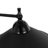 GLOBOSTAR® CATERPILLAR 204-0115 Μοντέρνο Φωτιστικό Τοίχου - Απλίκα με Ντουί 1 x E27 AC 220-240V IP20 - Μαύρο - Μ21.5 x Π21.5 x Υ27cm