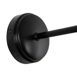 GLOBOSTAR® CATERPILLAR 204-0115 Μοντέρνο Φωτιστικό Τοίχου - Απλίκα με Ντουί 1 x E27 AC 220-240V IP20 - Μαύρο - Μ21.5 x Π21.5 x Υ27cm