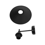 GLOBOSTAR® CATERPILLAR 204-0115 Μοντέρνο Φωτιστικό Τοίχου - Απλίκα με Ντουί 1 x E27 AC 220-240V IP20 - Μαύρο - Μ21.5 x Π21.5 x Υ27cm