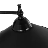 GLOBOSTAR® CAT 204-0116 Μοντέρνο Φωτιστικό Τοίχου - Απλίκα με Ντουί 1 x E27 AC 220-240V IP20 - Μαύρο - Μ23 x Π23 x Υ27cm