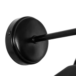 GLOBOSTAR® CAT 204-0116 Μοντέρνο Φωτιστικό Τοίχου - Απλίκα με Ντουί 1 x E27 AC 220-240V IP20 - Μαύρο - Μ23 x Π23 x Υ27cm