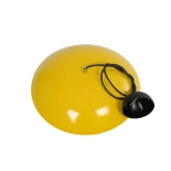 GLOBOSTAR® AURA 204-0118 Μοντέρνο Κρεμαστό Φωτιστικό Οροφής με Ντουί 1 x E27 AC 220-240V IP20 - Κίτρινο & Λευκό - Μ31 x Π31 x Υ27cm