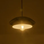 GLOBOSTAR® AURA 204-0119 Μοντέρνο Κρεμαστό Φωτιστικό Οροφής με Ντουί 1 x E27 AC 220-240V IP20 - Πράσινο & Λευκό - Μ31 x Π31 x Υ27cm