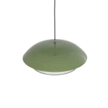 GLOBOSTAR® AURA 204-0119 Μοντέρνο Κρεμαστό Φωτιστικό Οροφής με Ντουί 1 x E27 AC 220-240V IP20 - Πράσινο & Λευκό - Μ31 x Π31 x Υ27cm