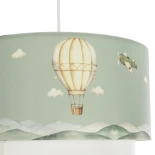 GLOBOSTAR® BALLON 204-0120 Παιδικό Κρεμαστό Φωτιστικό Οροφής με Ντουί 1 x E27 AC 220-240V IP20 - Πολύχρωμο - Μ30 x Π30 x Υ20cm