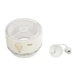 GLOBOSTAR® BALLON 204-0121 Παιδικό Κρεμαστό Φωτιστικό Οροφής με Ντουί 1 x E27 AC 220-240V IP20 - Πολύχρωμο - Μ30 x Π30 x Υ20cm