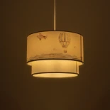 GLOBOSTAR® BALLON 204-0121 Παιδικό Κρεμαστό Φωτιστικό Οροφής με Ντουί 1 x E27 AC 220-240V IP20 - Πολύχρωμο - Μ30 x Π30 x Υ20cm