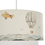 GLOBOSTAR® BALLON 204-0121 Παιδικό Κρεμαστό Φωτιστικό Οροφής με Ντουί 1 x E27 AC 220-240V IP20 - Πολύχρωμο - Μ30 x Π30 x Υ20cm