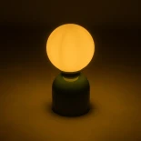 GLOBOSTAR® MAGIC 204-0130 Μοντέρνο Επιτραπέζιο Φωτιστικό Πορτατίφ με Ντουί 1 x E14 AC 220-240V IP20 - Πράσινο & Λευκό - Μ13 x Π13 x Υ28cm