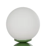 GLOBOSTAR® MAGIC 204-0130 Μοντέρνο Επιτραπέζιο Φωτιστικό Πορτατίφ με Ντουί 1 x E14 AC 220-240V IP20 - Πράσινο & Λευκό - Μ13 x Π13 x Υ28cm